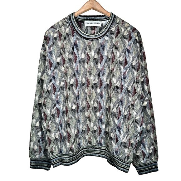 VINTAGE Wool-Blend Oversized Grandpa Pullover Sweater